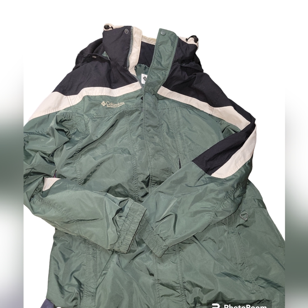 Vintage Columbia CORE Interchange LT men's tall Forest Green